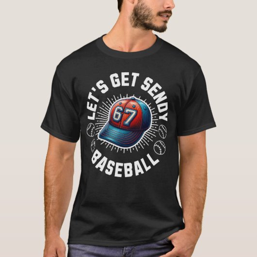Laten we Sendy Baseball halen T-shirt (Voorkant)