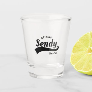 Laten we Sendy Mason 67 Meme halen Shot Glas