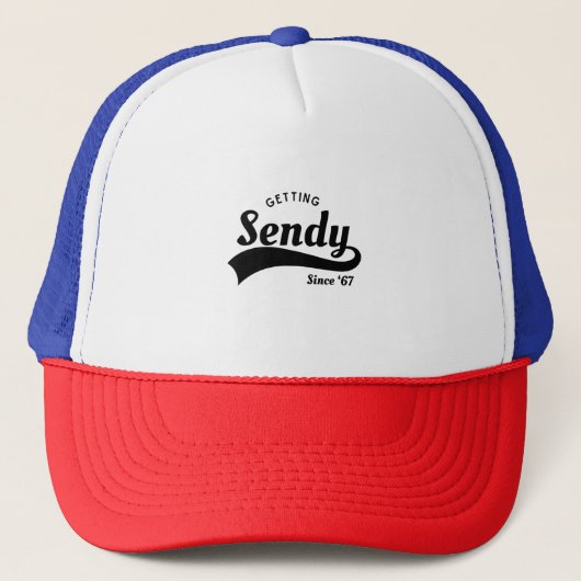Laten we Sendy Mason 67 Meme  halen Trucker Pet (Voorkant)