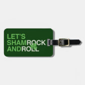 Laten we Shamrock en Roll Bagagelabel (Voorkant horizontaal)