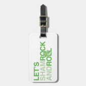 Laten we Shamrock en Roll Bagagelabel (Voorkant verticaal)