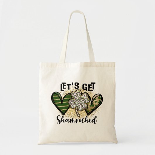Laten we Shamrocked krijgen Tote Bag (Voorkant)