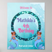 Laten we Shell-ebrate! zeemeermin thema Ik welkom  Poster (Voorkant)