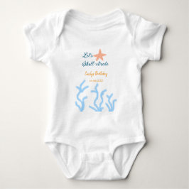 Laten we shell-ebraten onder de zee blauwe verjaar romper