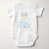 Laten we shell-ebraten onder de zee blauwe verjaar romper (Achterkant)