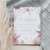 Laten we Shellebrate | Summer Beach Verjaardagsfee Kaart