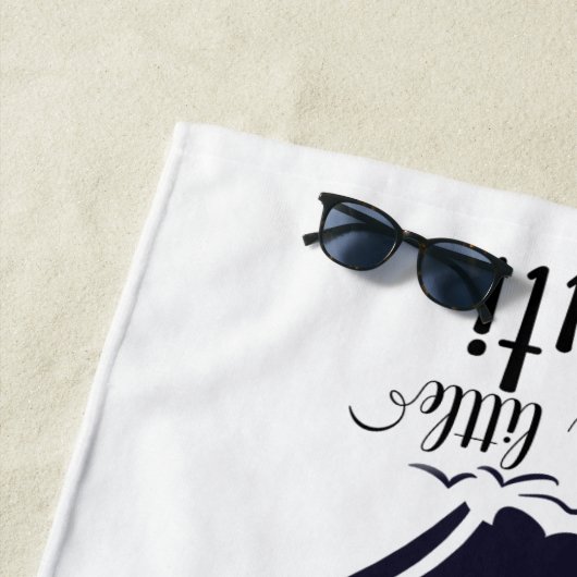 Laten we Ship Faced en Nauti Cruiseschip halen Strandlaken (In situ)