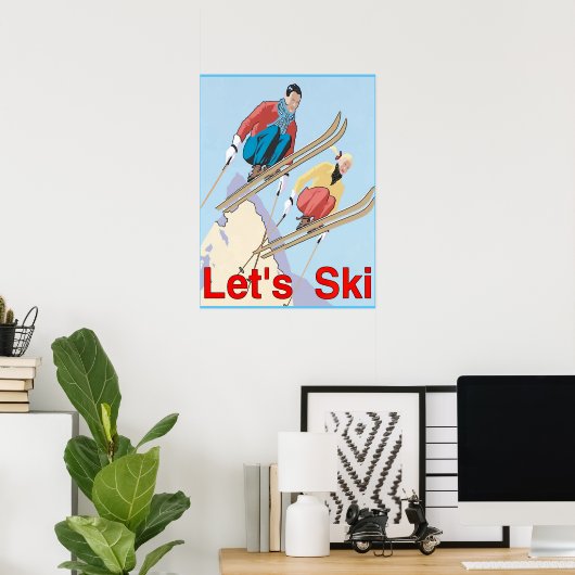Laten we Ski's Poster (Thuiskantoor)