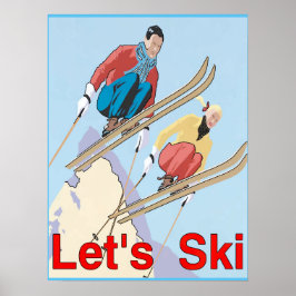 Laten we Ski's Poster