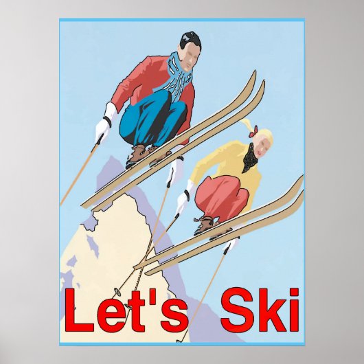 Laten we Ski's Poster (Voorkant)