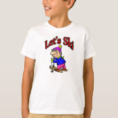 Laten we Ski's T-shirt (Voorkant)