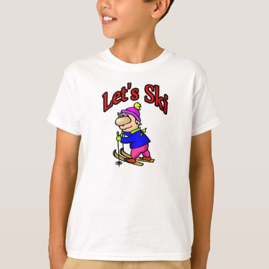 Laten we Ski's T-shirt (Voorkant)