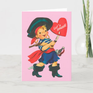Laten we smallen! - grappige Valentijnsdag kaart