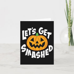 Laten we Smashed Fun Halloween Pumpkin Smile Octo  Kaart