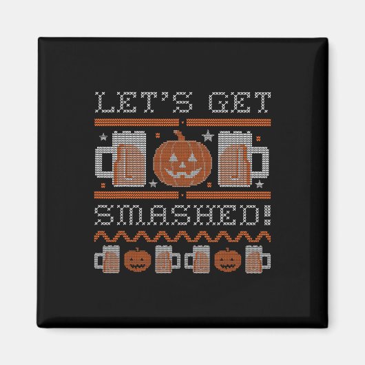 Laten we smashed kostuum Halloween Magneet (Voorkant)