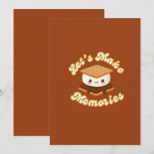 Laten we S'more-memories Funny Valentijn's day mak Feestdagenkaart (Voorkant / Achterkant)