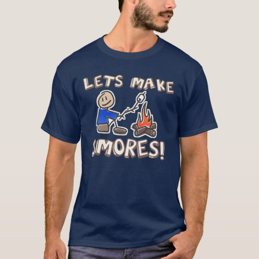 Laten we S'mores Camping maken T-shirt (Voorkant)