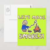 Laten we S'mores maken! Briefkaart (Voorkant / Achterkant)