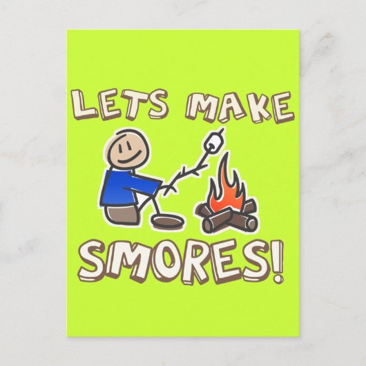 Laten we S'mores maken! Briefkaart (Voorkant)