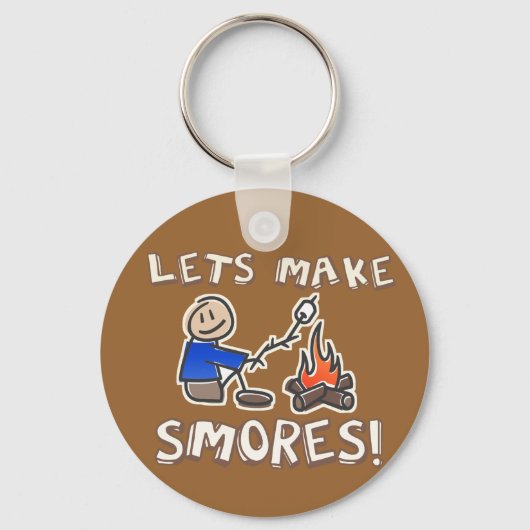 Laten we S'mores maken! Sleutelhanger (Voorkant)