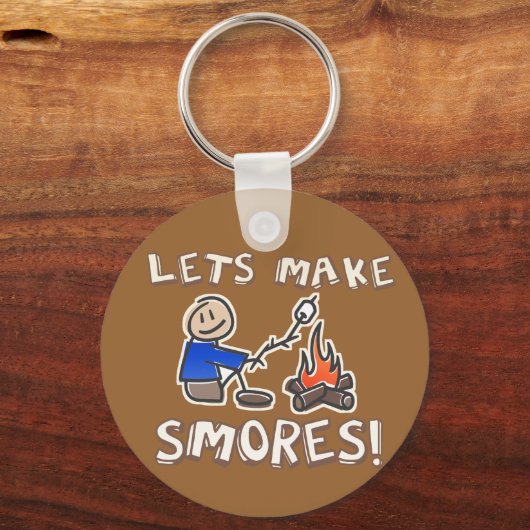Laten we S'mores maken! Sleutelhanger (Voorkant)