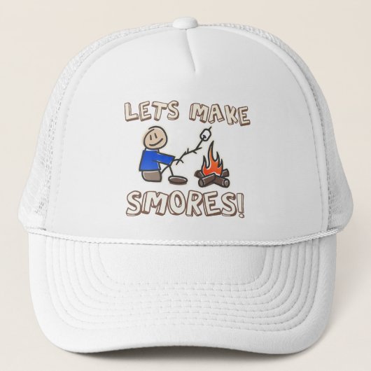 Laten we S'mores maken! Trucker Pet (Voorkant)