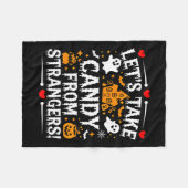 Laten we Snoep nemen van vreemden 1 Fleece Deken (Voorkant (Horizontaal))