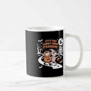 Laten we Snoep nemen van vreemden Grappig Hallowee Koffiemok
