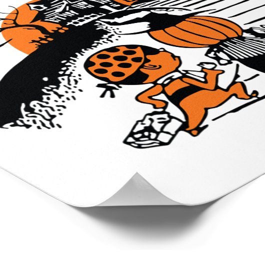 Laten we Snoep nemen van vreemden Grappige Hallowe Poster (Hoek)