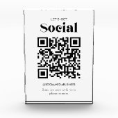 Laten we sociaal QR-code gepersonaliseerde sociale Fotoblokken (Voorkant)