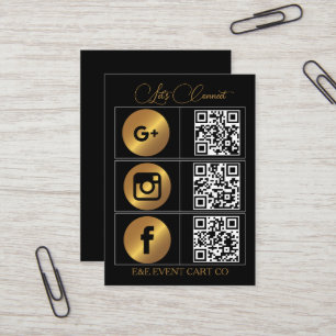 Laten we sociaal worden   Moderne QR-codebusiness Visitekaartje