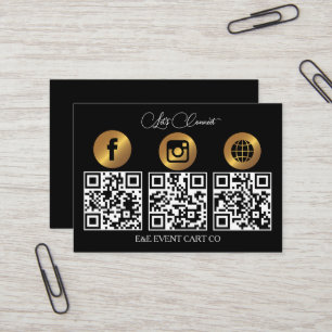 Laten we sociaal worden   Moderne QR-codebusiness Visitekaartje