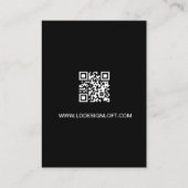 Laten we social media handvatten en website QR cod Visitekaartje (Achterkant)