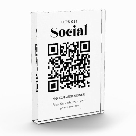 Laten we sociale QR-code gepersonaliseerde sociale Fotoblokken (Links)