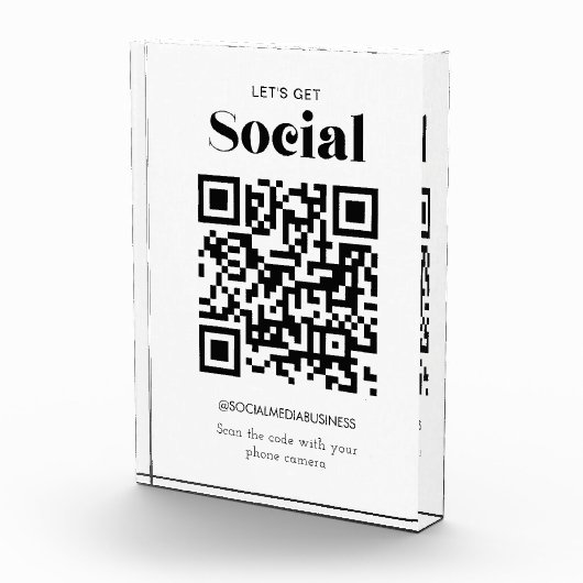 Laten we sociale QR-code gepersonaliseerde sociale Fotoblokken (Rechts)