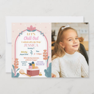 Laten we Spa Verjaardagsfeest Manicure Foto Kaart