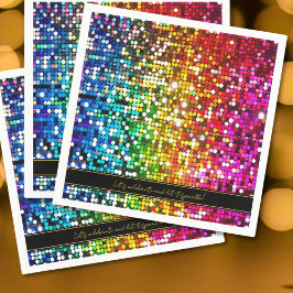 Laten we Sparkling Sequins vieren Servet