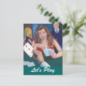Laten we spelen briefkaart (Staand voorkant)