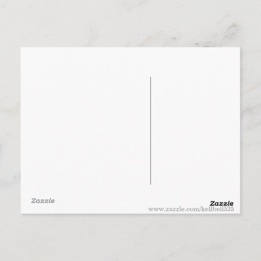 Laten we spelen! Briefkaart Shepherd Puppy (Achterkant)