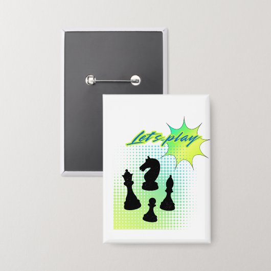 Laten we spelen button (Voorkant / Achterkant)