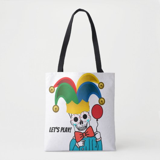 Laten we spelen , clown meme tote bag (Voorkant)