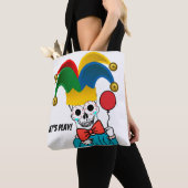 Laten we spelen , clown meme tote bag (Dichtbij)