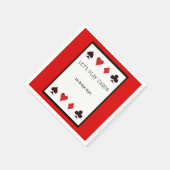 Laten we spelen Kaarten Party Cocktail servetten (Hoek)