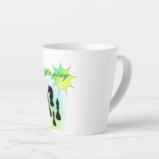 Laten we spelen latte mok (Rechterhoek)