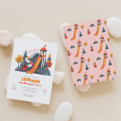 Laten we spelen Playground Verjaardagsfeestuitnodi Kaart