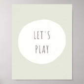 Laten we spelen. Poster en Prints (Voorkant)