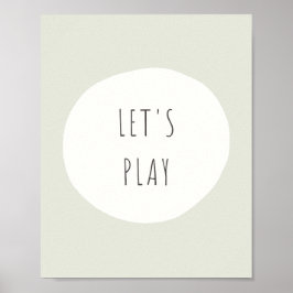 Laten we spelen. Poster en Prints