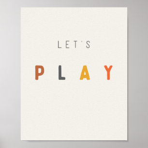 Laten we spelen. Poster en Prints