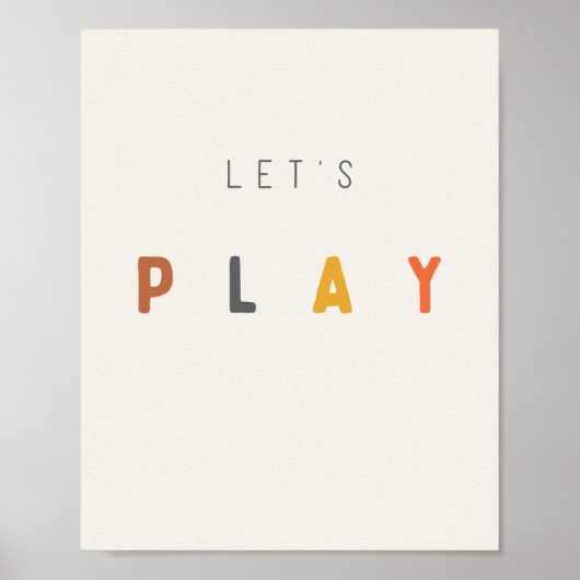 Laten we spelen. Poster en Prints (Voorkant)