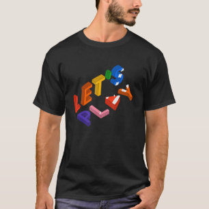 Laten we spelen  Retro Video Games Gaming Arcad T-shirt